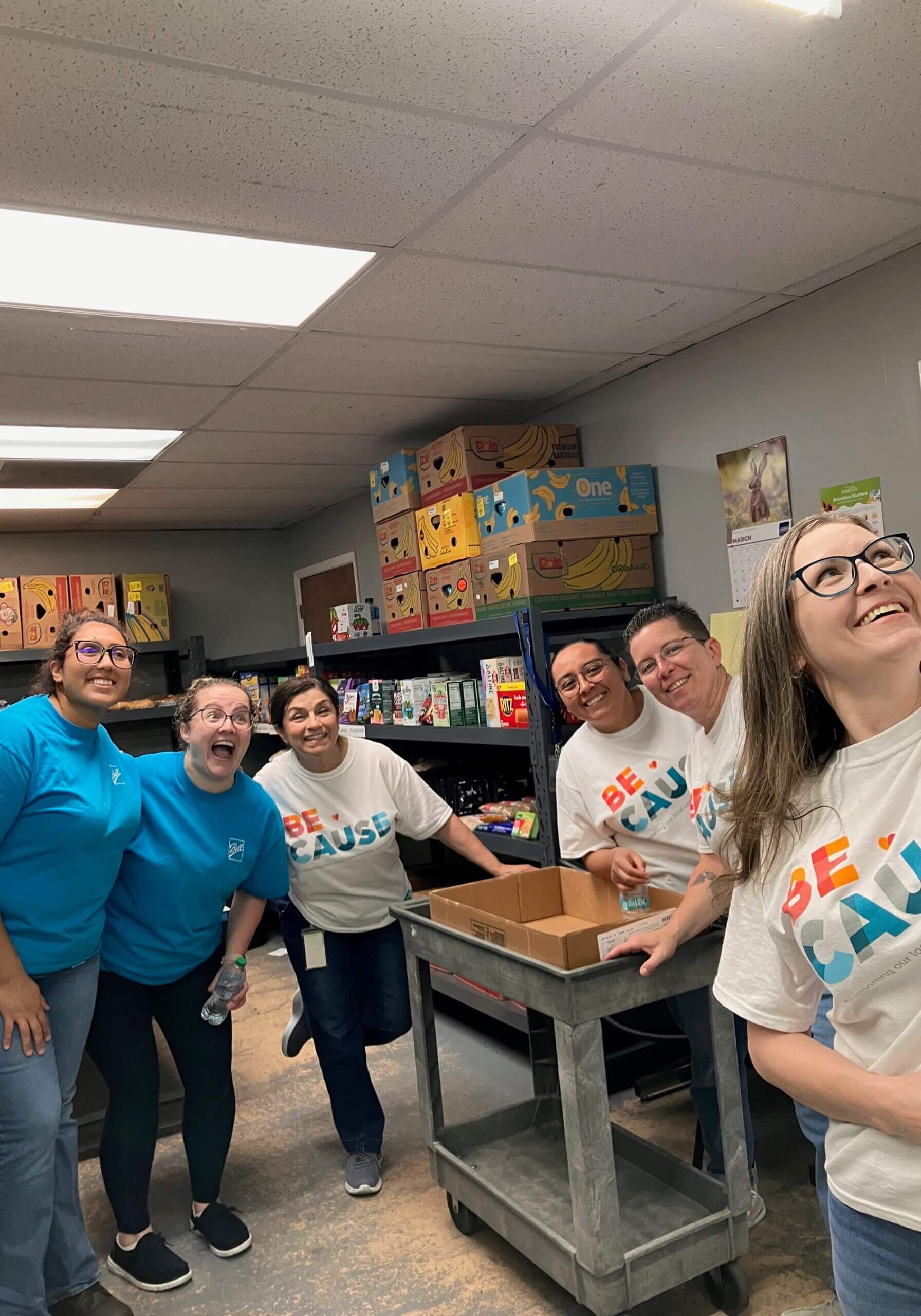 Ball Corp selfie in pantry
